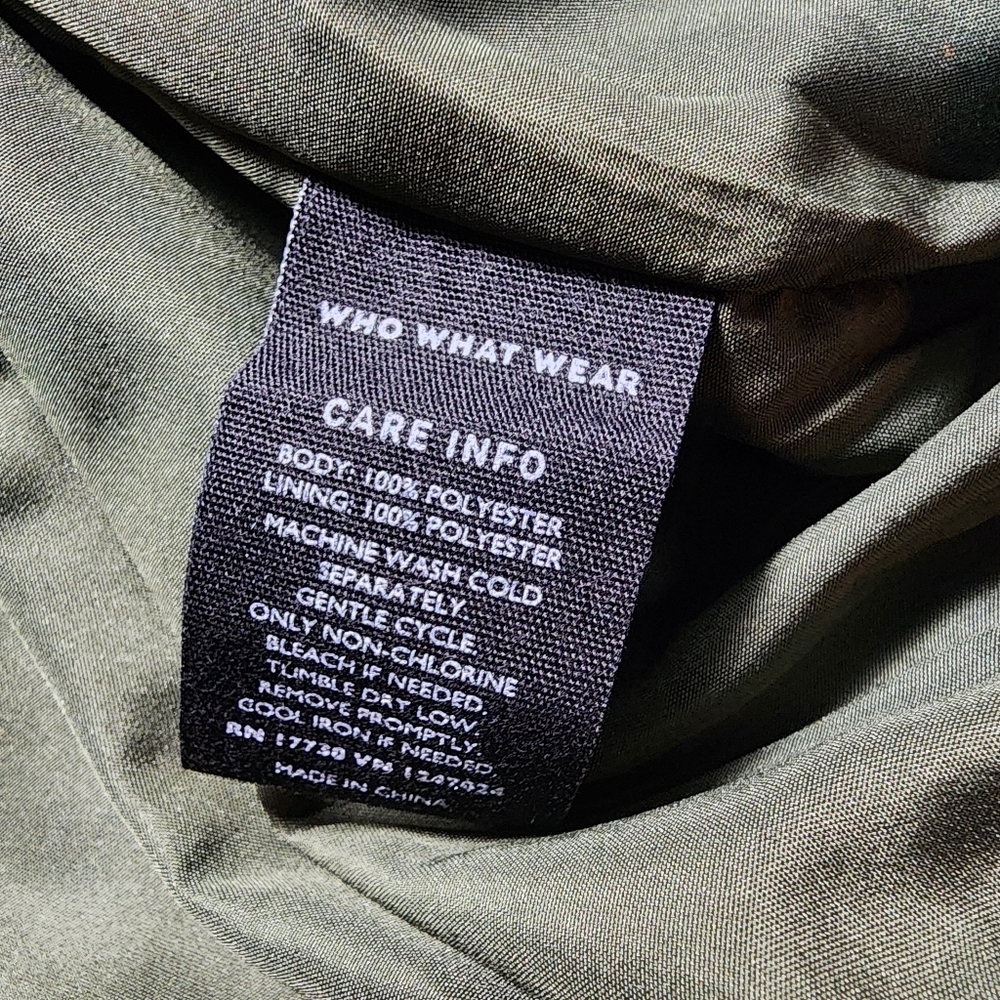 Who What Wear Green Full Zip Jacket Size Small - Picture 11 of 13